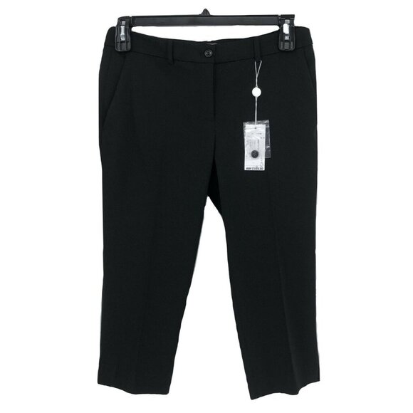 Michael Kors Tailored Capri Pants Skimmer Sz 6 Black $595 New - Picture 1 of 3
